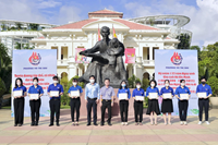 Đoàn Thanh niên Phường Võ Thị Sáu dâng hoa mừng ngày sinh Chủ tịch Hồ Chí Minh