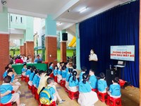 Phường 11 Tổ chức Hội nghị tuyên truyền phòng, chống dịch bệnh Đau mắt đỏ tại trường Tiểu học Trần Văn Đang