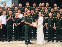 Phối hợp tuyên truyền lịch sử Quân sự Việt Nam cho đoàn cán bộ lớp tập huấn nghiệp vụ Công tác Lịch sử Quân sự toàn quân năm 2024