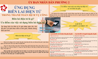 Phường 2 Infographic tuyên truyền về về ứng dụng biên lai điện tử trong thanh toán dịch vụ công