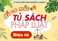 PHƯỜNG 13 MÔ HÌNH “TỦ SÁCH CẨM NANG PHÁP LUẬT ĐIỆN TỬ”