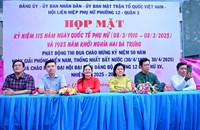 Phường 12 Họp mặt kỷ niệm 115 năm Ngày Quốc tế Phụ nữ và 1985 năm cuộc khởi nghĩa Hai Bà Trưng