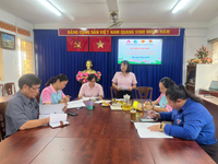 NGÂN HÀNG CHÍNH SÁCH XÃ HỘI QUẬN HỌP GIAO BAN VỚI CÁC HỘI ĐOÀN THỂ NHẬN ỦY THÁC QUÝ 1 NĂM 2025