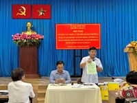 Phường 4 tổ chức lấy ý kiến cử tri trên địa bàn phường về Đề án sắp xếp đơn vị hành chính cấp tỉnh của Thành phố Hồ Chí Minh; Phương án sắp xếp đơn vị hành cấp xã của Quận 3