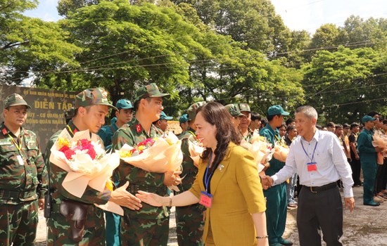 QUẬN 3, QUẬN 12 DIỄN TẬP ĐỘNG VIÊN, THỰC HÀNH HUY ĐỘNG QUÂN NHÂN DỰ BỊ NĂM 2025