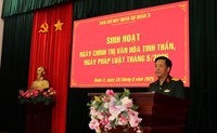 BAN CHQS QUẬN 3 SINH HOẠT NGÀY CHÍNH TRỊ VÀ VĂN HÓA TINH THẦN, NGÀY PHÁP LUẬT THÁNG 5 2025