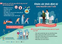 Tờ rơi tuyên truyền Khám sức khỏe định kỳ ở người cao tuổi